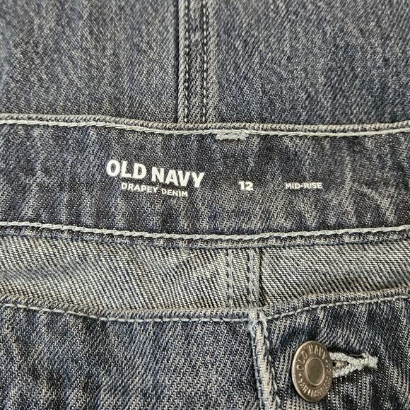 Old Navy Women's Size 12 Anika Mid-Rise Drapey Denim Cargo Maxi Skirt - Picture 4 of 8